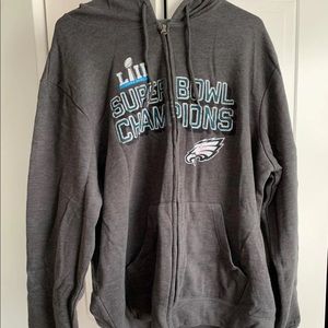 Eagles NWOT Super Bowl champions zip up XL
